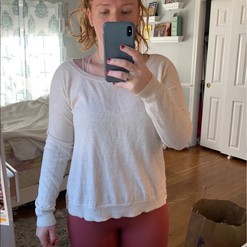 Sweater with back detail